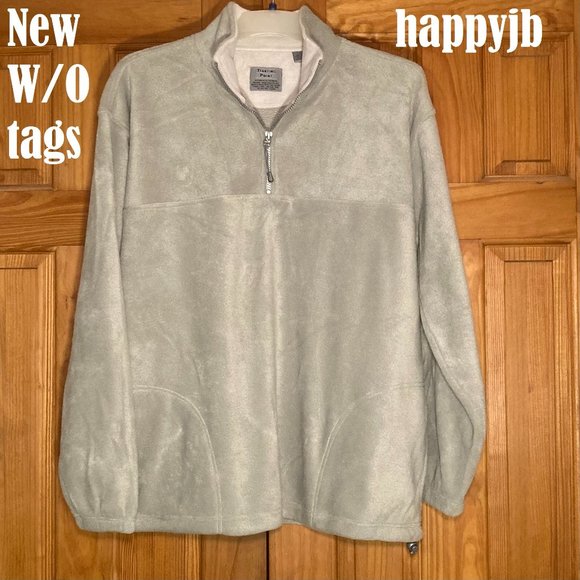 NWOT Vintage Starting Point Fleece Pullover Coat Jacket 1/4 Zip Men's Size L - Picture 2 of 9